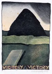 Robin White, Victory, oil pastel on paper