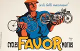 Favor Cycles, original French vintage poster, Bellenger, 1937
