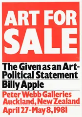 Art For Sale by Billy Apple, screenprint, offered Feb 2017