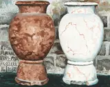 Roman Funerary Urns – Pisa by Dick Frizzell, oil on board, offered Feb 2017