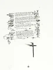Restless Spirit by John Pule, lithograph, 4/20, sold Feb 2017