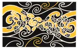 Theodorus Johannes Schoon, Kowhaiwhai design, woodblock print