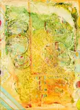 Philip Trusttum, Five Circles, oil on board