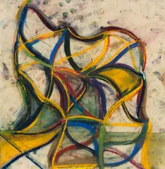 Wanker by Allen Maddox, oil pastel on paper, sold Feb 2017