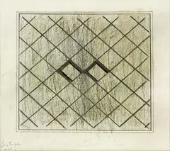 Don Peebles, Untitled – Grid, graphite on paper