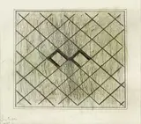 Don Peebles, Untitled – Grid, graphite on paper