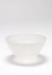 Layla Walter, Open Bowl with Woven Interior (White), cast glass
