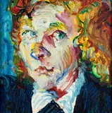 Alan Pearson, Head No. 23, oil on board