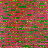 Sara Hughes, Circulate (Red/Green), screenprinted vinyl on board