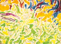 Garden Painting by Philip Trusttum, oil on board, sold Feb 2017