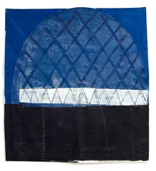 Untitled by Judy Millar, acrylic on unstretched canvas, sold Feb 2017