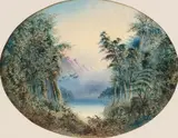 William Henry Raworth, South Island Lake Scene, watercolour