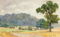 Box Hill by Charles Worsley, watercolour, offered Feb 2017