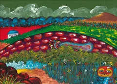 Alan Taylor, Pukewairua, oil on canvasboard