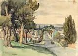 Grey Street, Onehunga by Mary Margaret Gore Spicer, watercolour, sold Feb 2017
