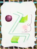 Imogen Taylor, Untitled, drinking straws, string and acrylic on canvas