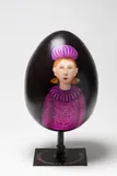 Mark Olsen, Untitled – Double Portrait, acrylic on fibreglass with stand