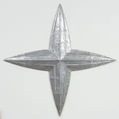 Luke Kelly, Silver Star, aluminium on wooden construction
