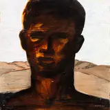 John Eaden, Untitled – Man in a Landscape, oil on canvas