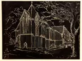 Robert Nettleton Field, Untitled – The Cathedral, screenprint