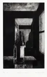 John Drawbridge, Interior with Bottles, mezzotint, AP, edition of 100