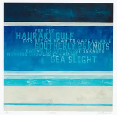 Nikki Apse, Sea State, screenprint, 1/10