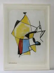 Abstract by Louise Henderson, mixed media on paper, sold Feb 2017