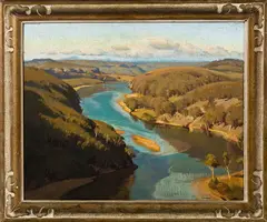 Cedric Savage, The Audley River, NSW, oil on canvas