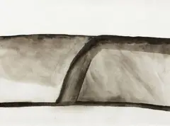 Colin McCahon, North Otago Landscape, acrylic on paper