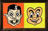 Double Feature by Dick Frizzell, oil on canvas, diptych, offered Dec 2016