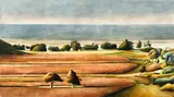 Stanley Palmer, Omaio, oil on linen canvas