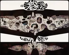 Buck Nin, Challenge Of The Land, oil and acrylic on board, c.1976