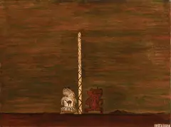 Untitled by Shane Cotton, oil on canvas, 1997, sold Nov 2016