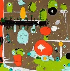 Seung Yul Oh, Ssyang Bbong, acrylic on canvas, 2007