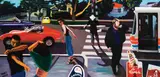 Jacqueline Fahey, At The Crossing, oil on canvas, 2003