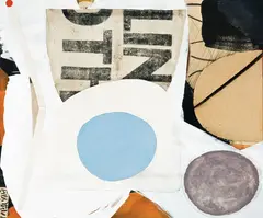 Simon Ogden, Pearl, acrylic on canvas with found material and charcoal, 2007