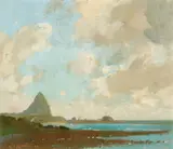 William Alexander Sutton, Paritutu, New Plymouth, oil on canvasboard, 1944