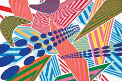 Data Attraction 2 by Sara Hughes, screen print, 21/25, 2006, sold Nov 2016