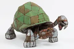 When Tortoises Go Bad II by Hannah Kidd, corrugated iron and steel rods, 2006, offered Nov 2016