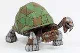 Hannah Kidd, When Tortoises Go Bad II, corrugated iron and steel rods, 2006