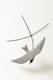Bing Dawe, Diverting Defending, painted and carved rimu and steel, 2005