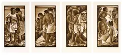 Robin White, The Fisherman Loses His Way, woodblock print, 1995
