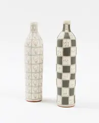 Good, Bad, Crap, Ugly together with Light Bulb by Paul Maseyk, earthenware, two parts (2005), sold Nov 2016