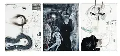 Sci-Fi Paranormal Set by James Robinson, mixed media on canvas, 2006, sold Nov 2016