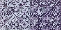 Untitled by Martin Thompson, ink on paper, diptych, sold Oct 2016