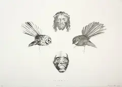 Welcome by Shane Cotton, lithograph, 2/40, sold Oct 2016