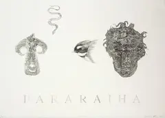 Pararaiha by Shane Cotton, lithograph, 2/40, sold Oct 2016