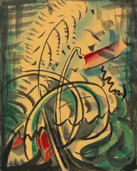 T. A. McCormack, Untitled (Abstract), ink and watercolour on paper