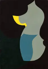 Sophie Saunders, Ganymede I (Series B), gouache on paper