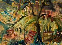 Peter O’Hagan, End of the Day, the Rewards of Toil, watercolour and gouache on board